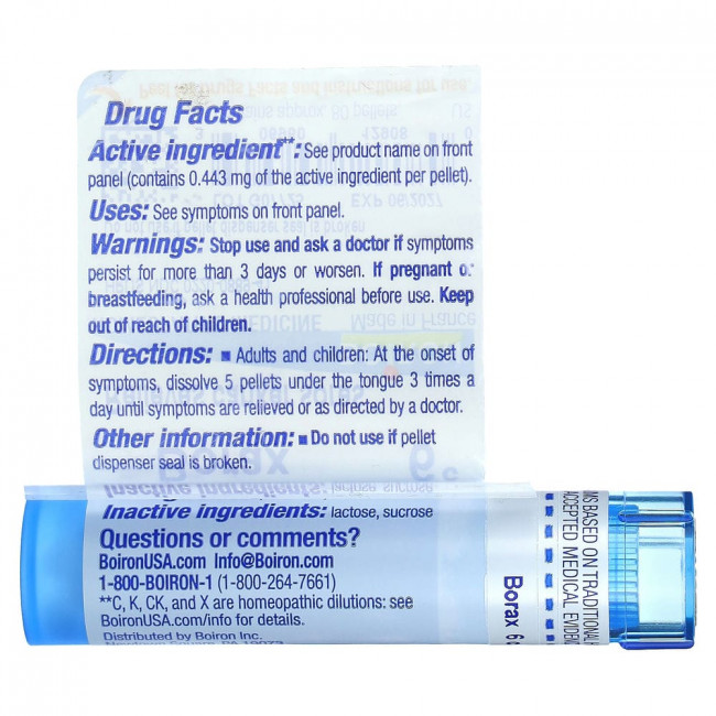 Boiron, Borax 6C, 80 Pellets