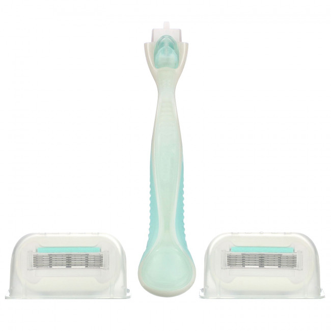 Gillette, Venus, Sensitive Extra Smooth, 1 бритвенный станок + 2 кассеты