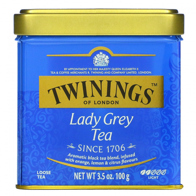 Twinings, Lady Grey, листовой чай, 100 г (3,5 унции) Twinings, Lady Grey, листовой чай, 100 г (3,5 унции)