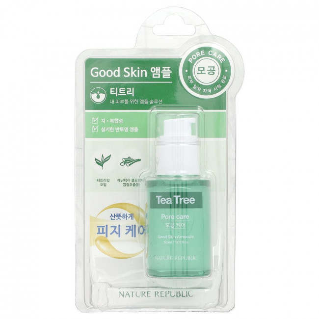 Nature Republic, Good Skin, ампула с маслом чайного дерева, 30 мл (1,01 жидкой унции) (товар снят с производства)