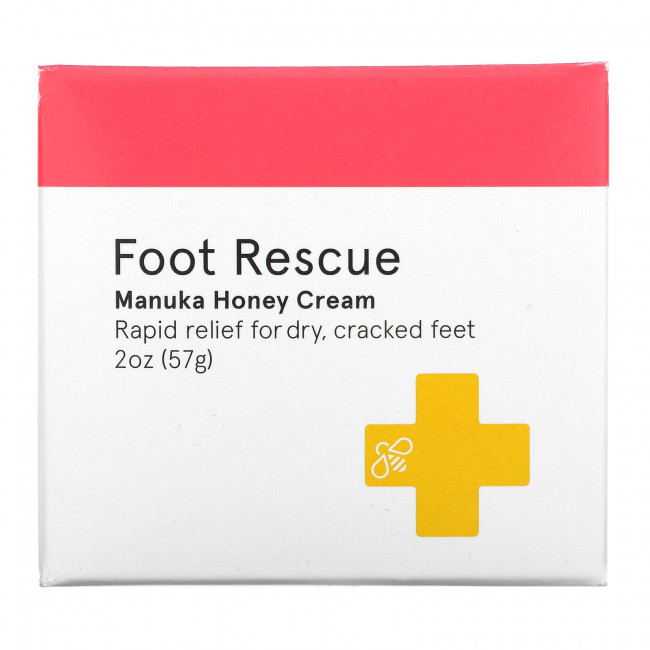 First Honey, Foot Rescue, крем с медом манука, 57 г (2 унции) First Honey, Foot Rescue, крем с медом манука, 57 г (2 унции)