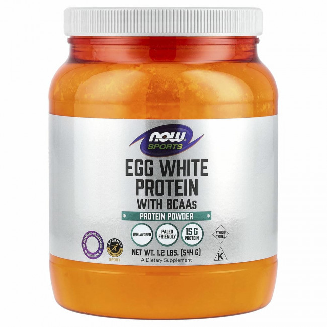 NOW Foods, Sports, протеин из яичного белка, протеиновый порошок, 544 г (1,2 фунта) NOW Foods, Sports, протеин из яичного белка, протеиновый порошок, 544 г (1,2 фунта)