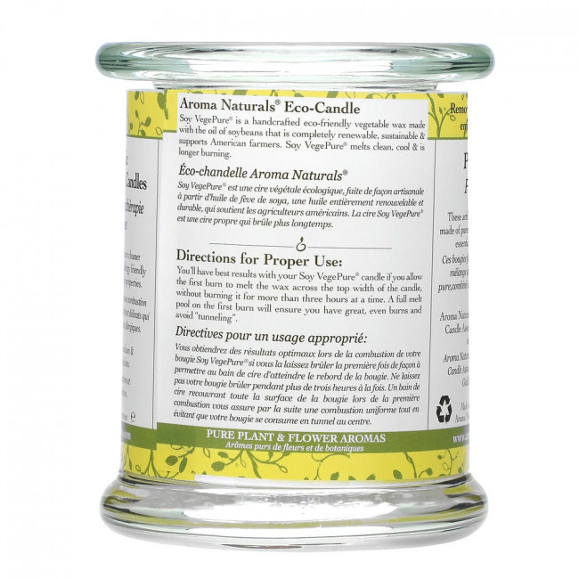 Aroma Naturals, Soy VegePure, 100% Натуральная Свеча Эфирного Масла Сои, Атмосфера, Апельсин и Лимонник 8.8 унции (260 г) Aroma Naturals, Soy VegePure, 100% Натуральная Свеча Эфирного Масла Сои, Атмосфера, Апельсин и Лимонник 8.8 унции (260 г)