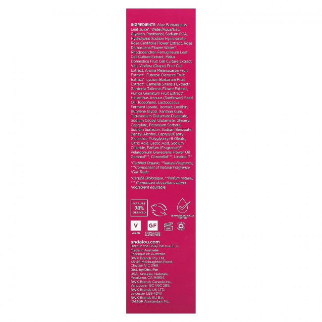 Andalou Naturals, 1000 Roses, балансирующий тоник Biome, для чувствительной кожи, 178 мл (6 жидк. Унций) Andalou Naturals, 1000 Roses, балансирующий тоник Biome, для чувствительной кожи, 178 мл (6 жидк. Унций)