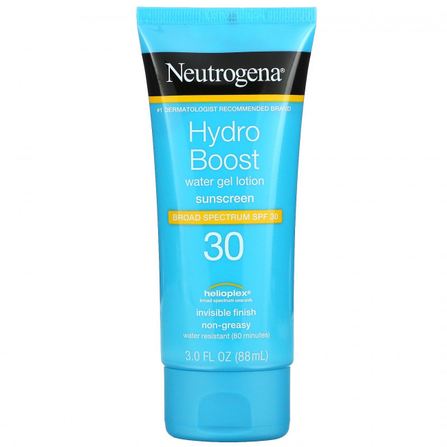 Neutrogena, Hydro Boost, водный гель-лосьон, SPF 30, 88 мл (3 жидк. Унции) Neutrogena, Hydro Boost, водный гель-лосьон, SPF 30, 88 мл (3 жидк. Унции)