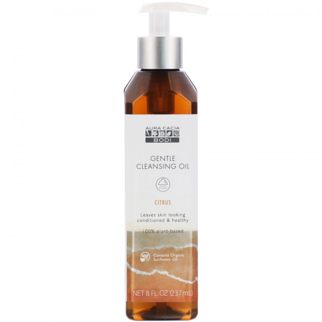 Aura Cacia, Мягкое очищающее масло, цитрус, 237 мл (8 жидк. Унций)