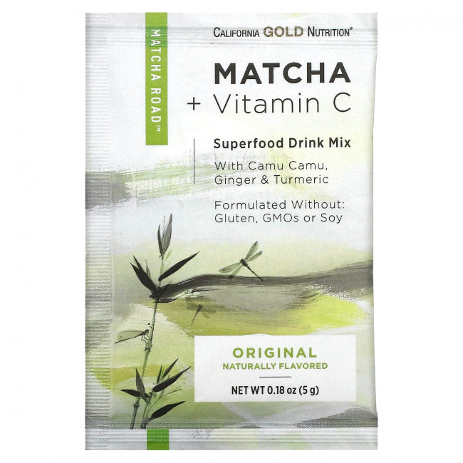 California Gold Nutrition, МАТЧА ДОРОГА, матча + витамин С - оригинальный продукт, 10 шт. California Gold Nutrition, МАТЧА ДОРОГА, матча + витамин С - оригинальный продукт, 10 шт.