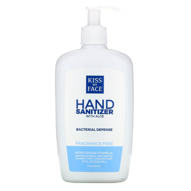 Kiss My Face, Hand Sanitizer with Aloe, Fragrance Free, 17 fl oz (502 ml) Kiss My Face, Hand Sanitizer with Aloe, Fragrance Free, 17 fl oz (502 ml)