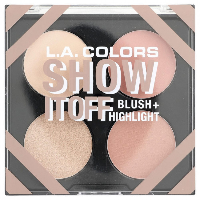 Палитра румян и хайлайтеров LA Colors, CFP637 Show It Off, 14 г (0,49 унции) Палитра румян и хайлайтеров LA Colors, CFP637 Show It Off, 14 г (0,49 унции)