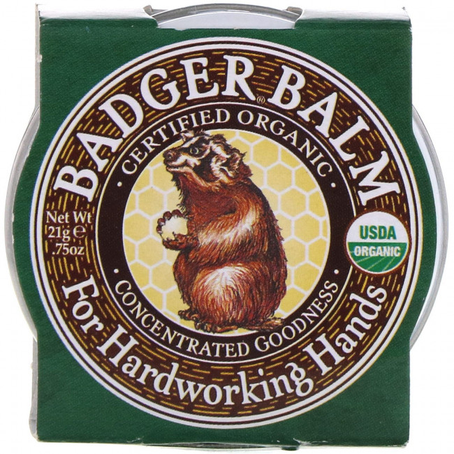 Badger Company, Badger, бальзам для рабочих рук .75 унции (21 г) Badger Company, Badger, бальзам для рабочих рук .75 унции (21 г)