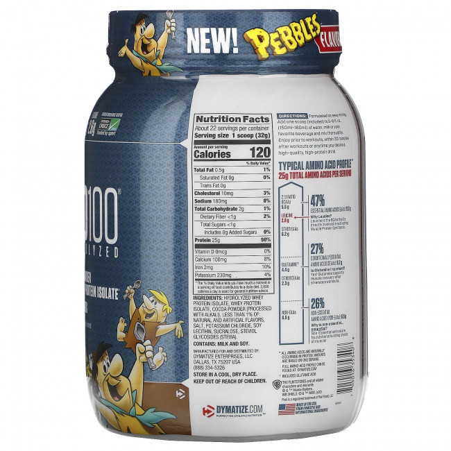 Dymatize Nutrition, ISO100, гидролизованный 100% изолят сывороточного протеина, шоколадный вкус, 725 г (1,6 фунта) Dymatize Nutrition, ISO100, гидролизованный 100% изолят сывороточного протеина, шоколадный вкус, 725 г (1,6 фунта)