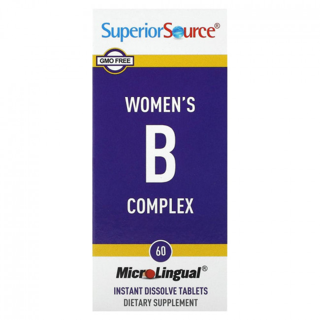 Superior Source, Women's B Complex, 60 MicroLingual Instant Dissolve Tablets