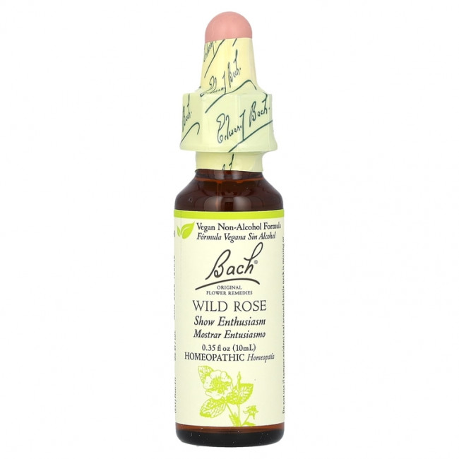 Bach, Original Flower Remedies, шиповник, 10 мл (0,35 жидк. унции)