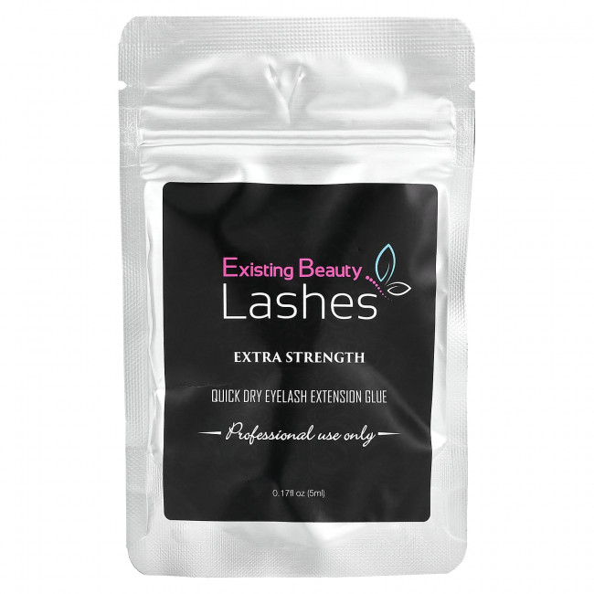Existing Beauty Lashes, Быстросохнущий клей для наращивания ресниц, повышенная сила, 5 мл (0,17 жидк. Унции) Existing Beauty Lashes, Быстросохнущий клей для наращивания ресниц, повышенная сила, 5 мл (0,17 жидк. Унции)