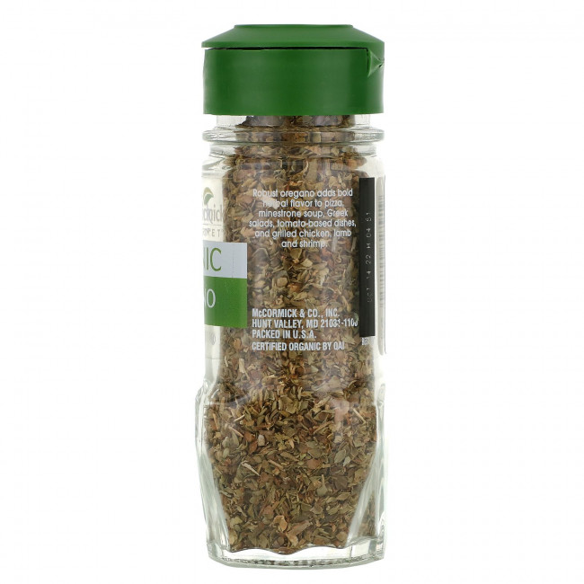 McCormick Gourmet, Органический, орегано, 14 г (0,5 унции)