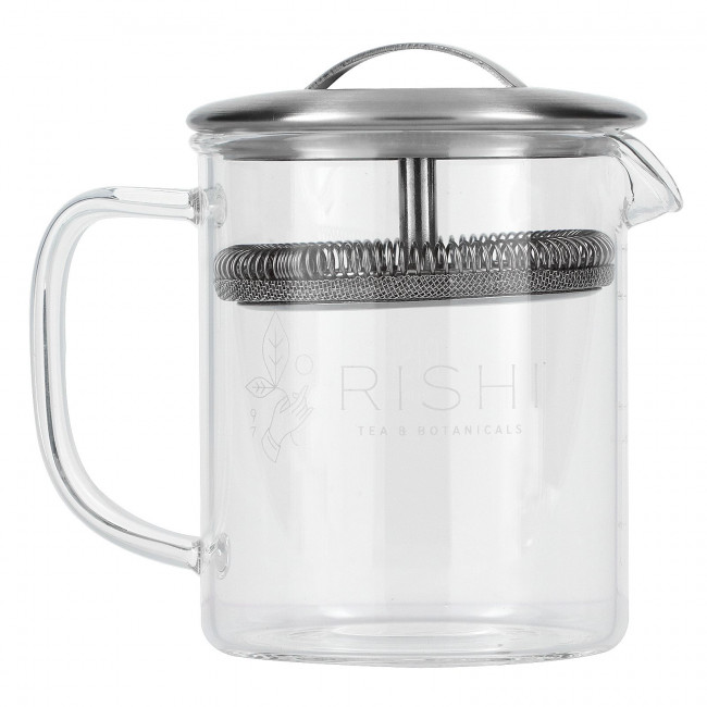 Rishi Tea, Simple Brew, заварочный чайник из боросиликатного стекла, 400 мл (13,5 жидк. унции) Rishi Tea, Simple Brew, заварочный чайник из боросиликатного стекла, 400 мл (13,5 жидк. унции)