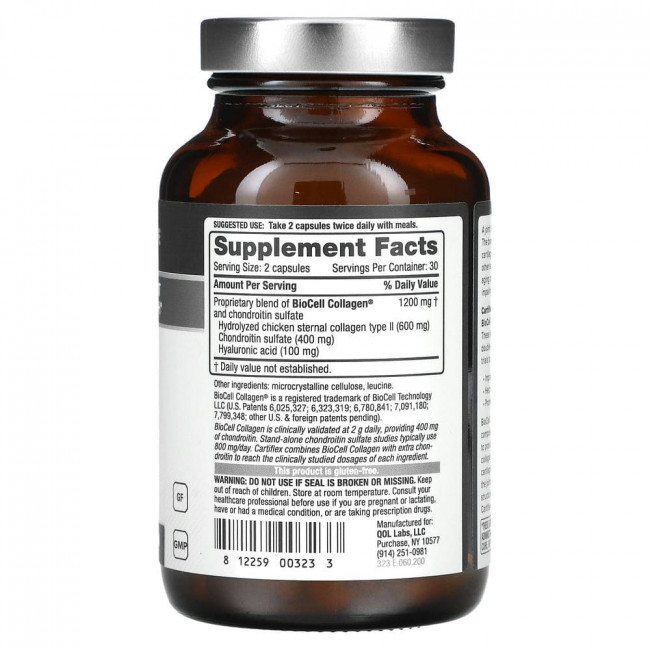 Quality of Life Labs, Cartiflex, 60 капсул Quality of Life Labs, Cartiflex, 60 капсул