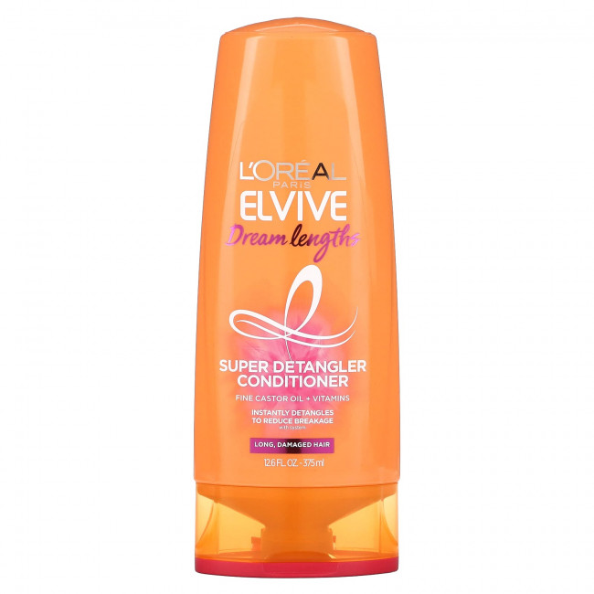 L'Oréal, Elvive, Dream Lengths, кондиционер для расчесывания волос, 375 мл (12,6 жидк. Унции) L'Oréal, Elvive, Dream Lengths, кондиционер для расчесывания волос, 375 мл (12,6 жидк. Унции)