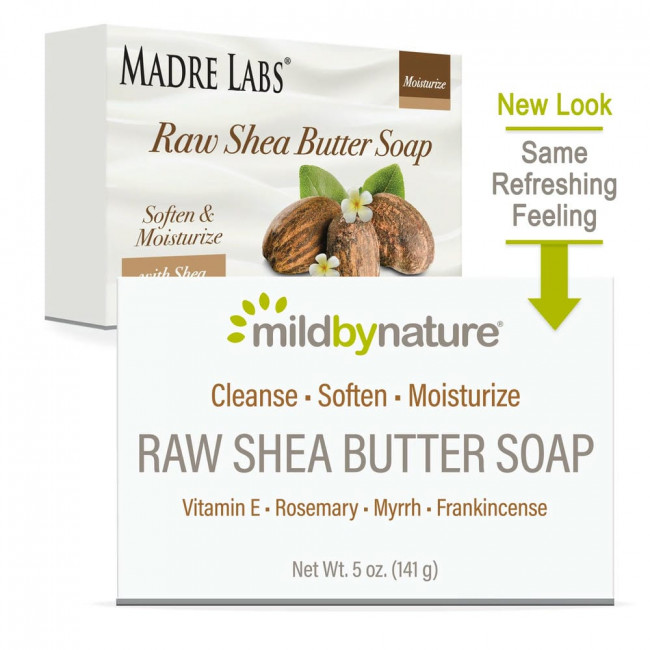 Мыло Mild By Nature с натуральным маслом ши, 141 г (5 унций)