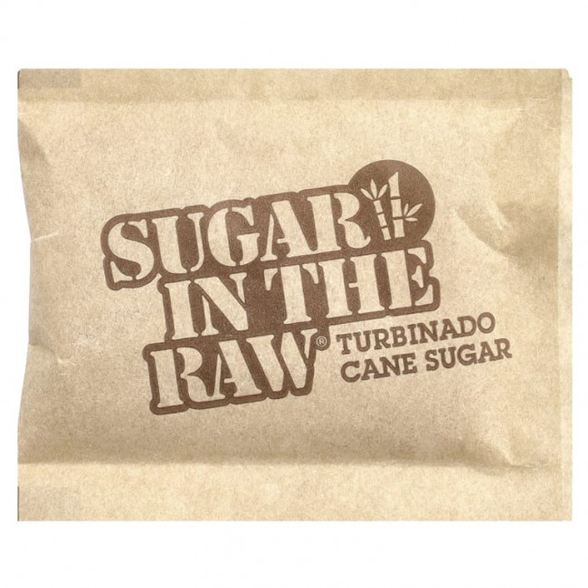 In the Raw, Sugar In The Raw®, тростниковый сахар Turbinado, 100 пакетиков, 453 г (16 унций) In the Raw, Sugar In The Raw®, тростниковый сахар Turbinado, 100 пакетиков, 453 г (16 унций)