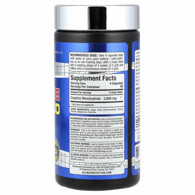 ALLMAX, Creatine 3000`` 120 капсул ALLMAX, Creatine 3000`` 120 капсул