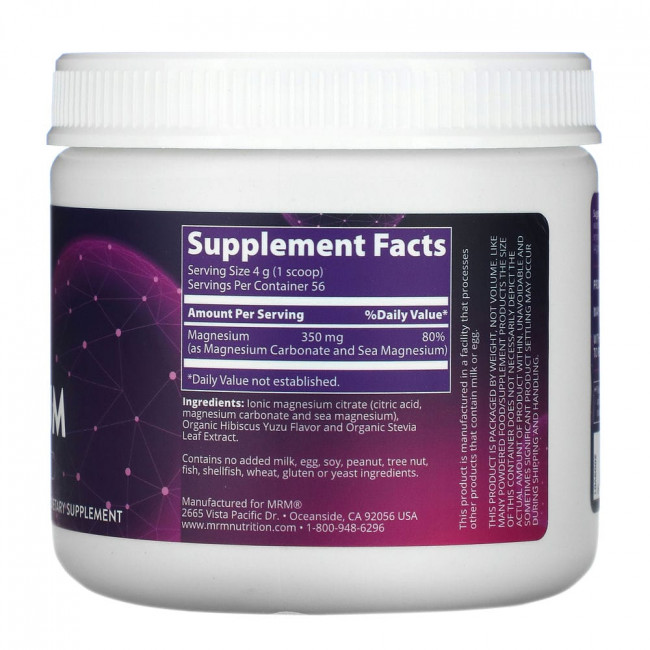 MRM, Relax-All Magnesium, магний, со вкусом гибискуса и юдзу, 226 г (8 унций) MRM, Relax-All Magnesium, магний, со вкусом гибискуса и юдзу, 226 г (8 унций)