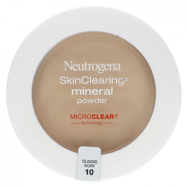 Neutrogena, Очищающая минеральная пудра, классическая слоновая кость 10, 11 г (0,38 унции)