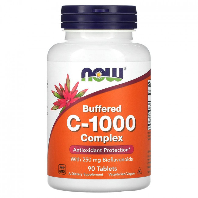 NOW Foods, Буферизованный комплекс C-1000, 90 таблеток NOW Foods, Буферизованный комплекс C-1000, 90 таблеток