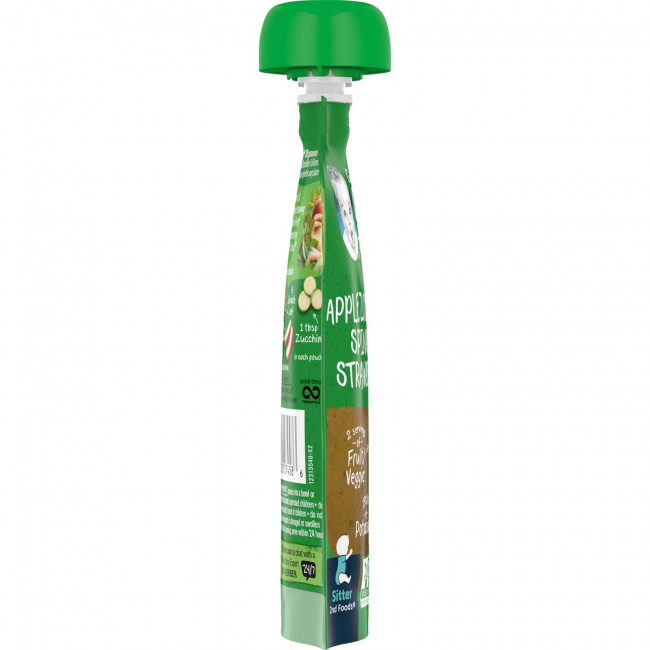 Gerber, Organic for Baby, 2nd Foods, яблоко, цукини, шпинат и клубника, 99 г (3,5 унции)