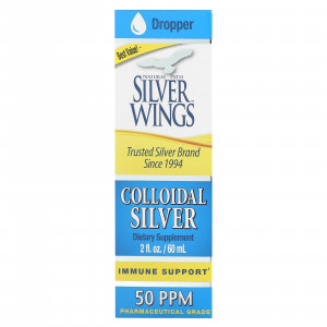 Natural Path Silver Wings, Коллоидное серебро, 50 част. / Млн, 60 мл (2 жидк. Унции)