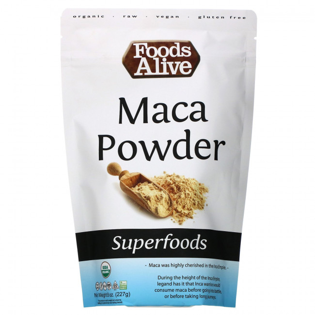 Foods Alive, Superfoods, органическая мака в порошке, 227 г (8 унций) Foods Alive, Superfoods, органическая мака в порошке, 227 г (8 унций)