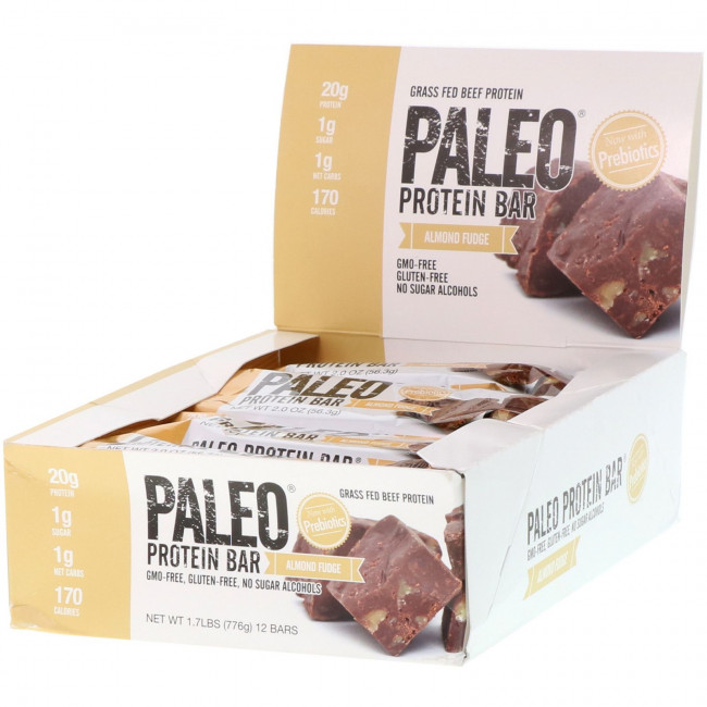 Julian Bakery, PALEO, протеиновые батончики, миндальная помадка, 12 батончиков по 56,3 г (2,0 унции) Julian Bakery, PALEO, протеиновые батончики, миндальная помадка, 12 батончиков по 56,3 г (2,0 унции)