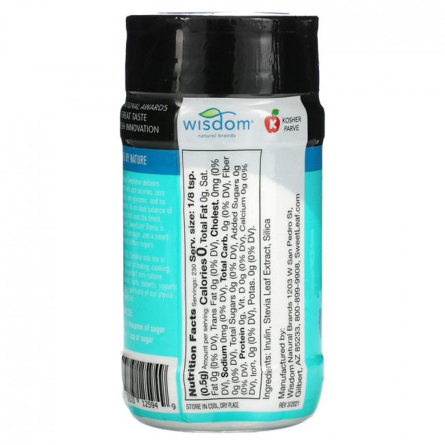 Wisdom Natural, SweetLeaf, натуральный подсластитель из стевии, 115 г (4 унции) Wisdom Natural, SweetLeaf, натуральный подсластитель из стевии, 115 г (4 унции)