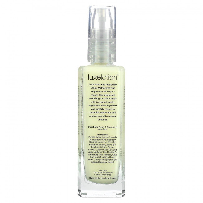 LuxeBeauty, Luxe Lotion, роскошное увлажняющее средство для лица, без запаха, 59 мл (2 жидк. унции)