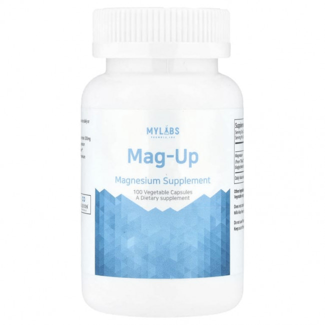 Mylabs, Mag-Up, 100 растительных капсул (100 мг на капсулу) Mylabs, Mag-Up, 100 растительных капсул (100 мг на капсулу)
