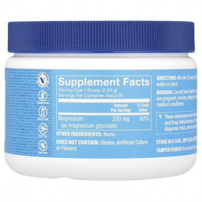 The Vitamin Shoppe, Порошок глицината магния, без добавок, 205 г (7,23 унции) The Vitamin Shoppe, Порошок глицината магния, без добавок, 205 г (7,23 унции)