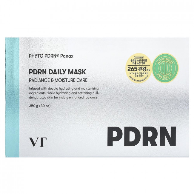 VT Cosmetics, PDRN Daily Beauty Mask, 30 листов, 350 г VT Cosmetics, PDRN Daily Beauty Mask, 30 листов, 350 г