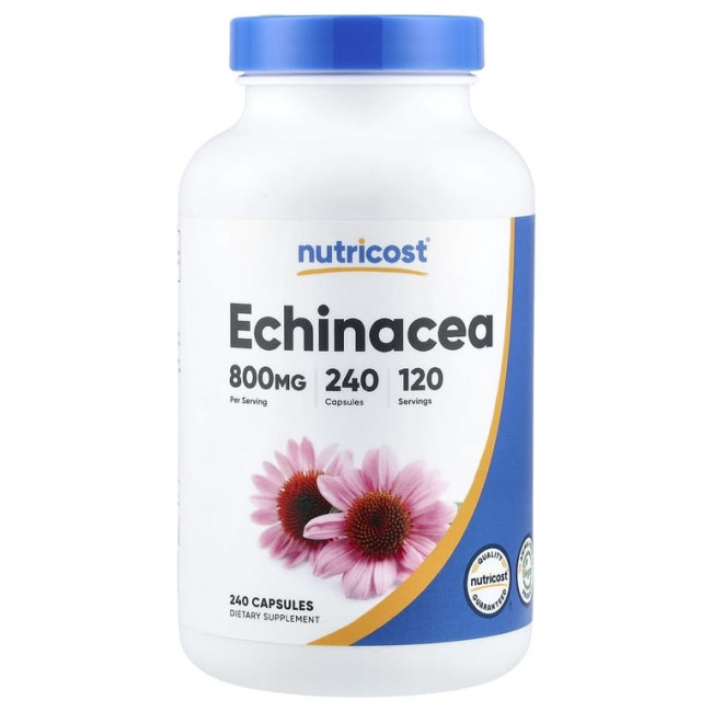 Nutricost, эхинацея, 240 капсул (400 мг в 1 капсуле)