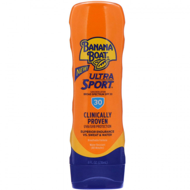 Banana Boat, Солнцезащитный лосьон Ultra Sport, с широким спектром защиты с SPF 30+, 236 мл Banana Boat, Солнцезащитный лосьон Ultra Sport, с широким спектром защиты с SPF 30+, 236 мл