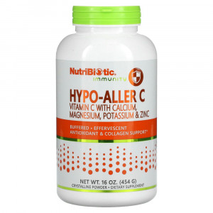 NutriBiotic, Immunity, Hypo-Aller C, витамин C с кальцием, магнием, калием и цинком, 454 г (16 унций)