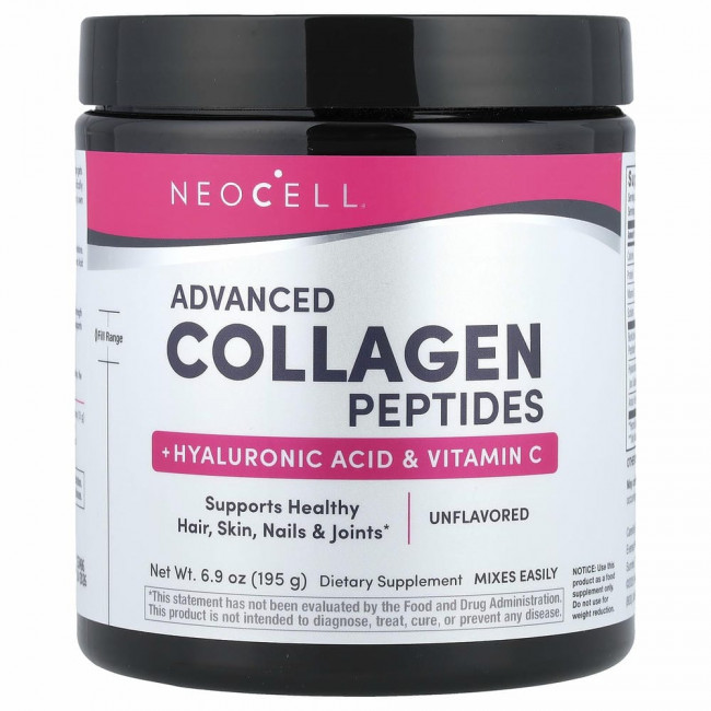 Neocell, Super Collagen Plus, коллаген с витамином C и гиалуроновой кислотой, 195 г (6,9 унции) Neocell, Super Collagen Plus, коллаген с витамином C и гиалуроновой кислотой, 195 г (6,9 унции)