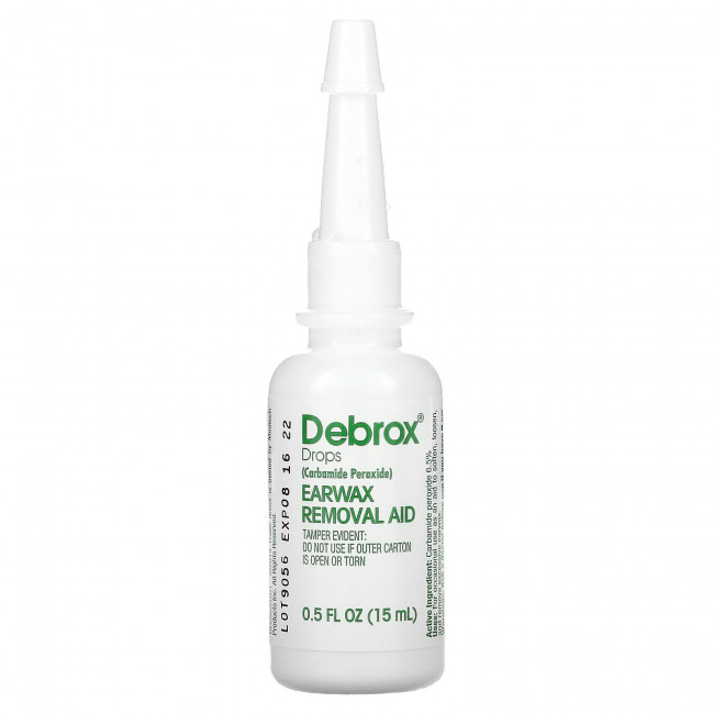 Debrox, Набор для удаления ушной серы, 15 мл (0,5 жидк. Унции)