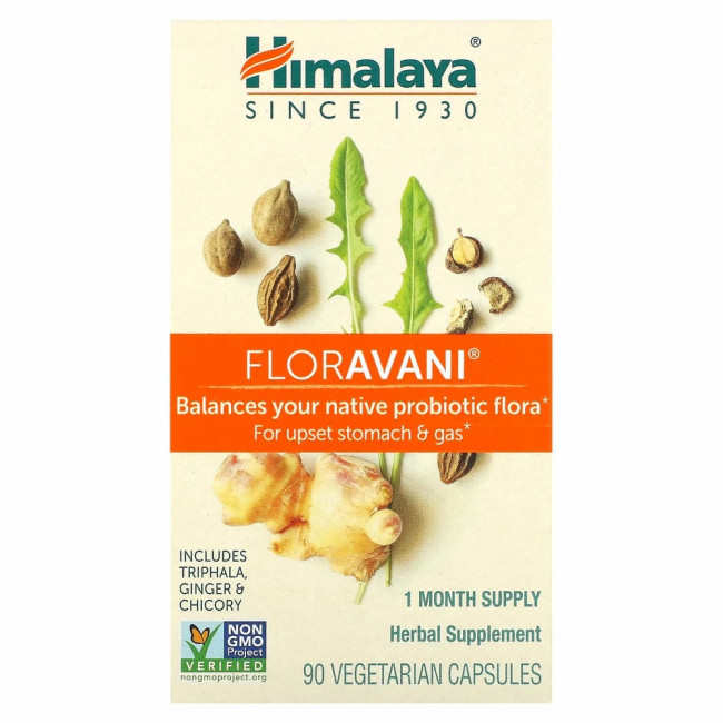 Himalaya, FlorAvani, 90 вегетарианских капсул Himalaya, FlorAvani, 90 вегетарианских капсул