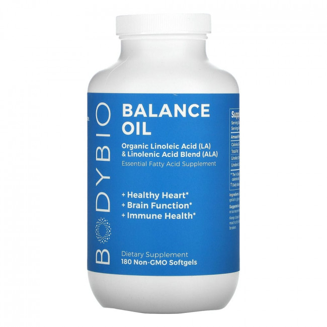 BodyBio, Balance Oil, 180 мягких таблеток без ГМО BodyBio, Balance Oil, 180 мягких таблеток без ГМО