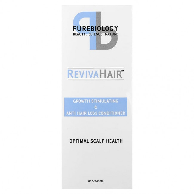 Pure Biology, RevivaHair™, кондиционер для стимуляции роста и против выпадения волос, 240 мл (8 унций) Pure Biology, RevivaHair™, кондиционер для стимуляции роста и против выпадения волос, 240 мл (8 унций)