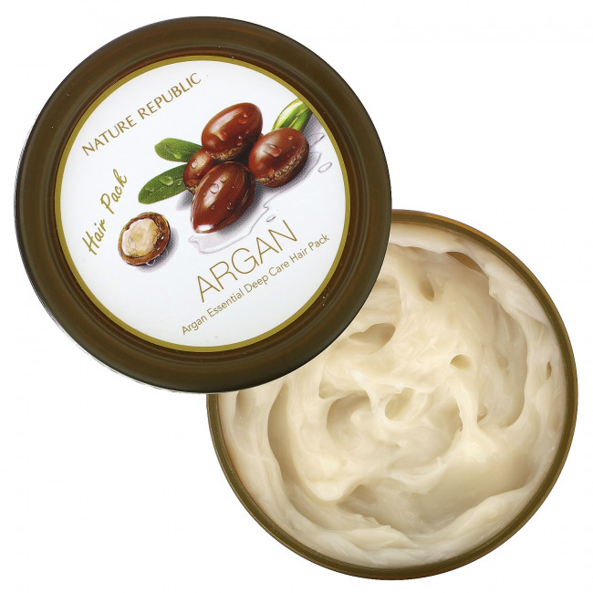Nature Republic, маска для интенсивного восстановления волос, с аргановым маслом, 200 мл (6,76 жидк. унции) Nature Republic, маска для интенсивного восстановления волос, с аргановым маслом, 200 мл (6,76 жидк. унции)