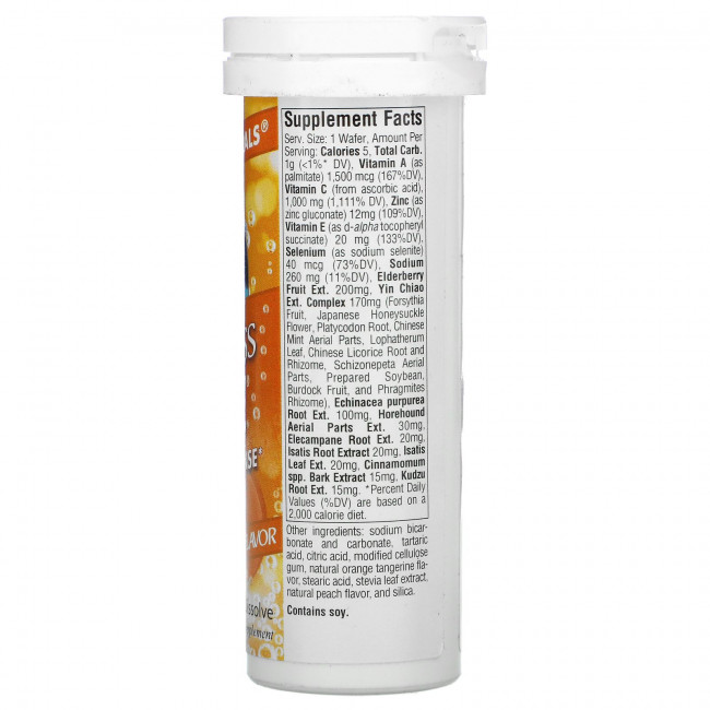 Source Naturals, Wellness Fizz, с натуральным вкусом мандарина, 10 шипучих таблеток Source Naturals, Wellness Fizz, с натуральным вкусом мандарина, 10 шипучих таблеток
