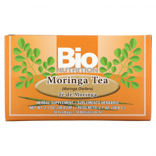 Bio Nutrition, чай из моринги, 30 чайных пакетиков, 58,8 г (2,1 унции) Bio Nutrition, чай из моринги, 30 чайных пакетиков, 58,8 г (2,1 унции)