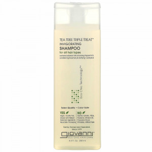 Giovanni, Tea Tree Triple Treat, укрепляющий шампунь, для всех типов волос, 250 мл (8,5 жидк. унции)