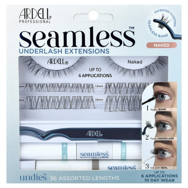 Набор для наращивания ресниц Ardell Seamless™, Naked, 39 предметов.